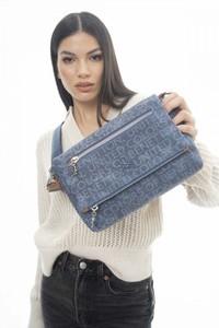 Benetton Monogram Kot/Lacivert Kadın Çapraz Askılı Çanta BNT1114