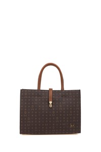 Bilik Deri Monogram Kahve/Taba Kadın Omuz Çantası SYM 517-MN