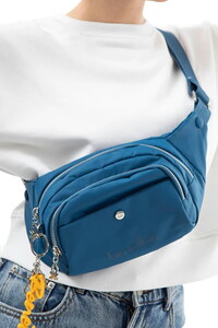  Benetton Micro Mavi Kadın Bel Çantası BNT1456