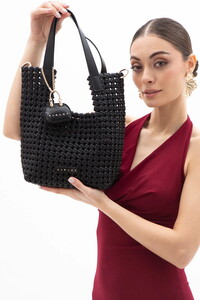 Sisley  Siyah Kadın Omuz Çantası SLY221
