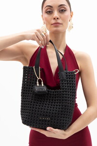 Sisley  Siyah Kadın Omuz Çantası SLY221