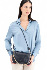  Sisley Logo Detaylı Lacivert Kadın Çapraz Askılı Çanta SLY241