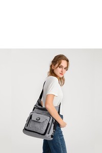  Smart Bags Kırçıllı Gri/Siyah Kadın Sırt Çantası SMB1205