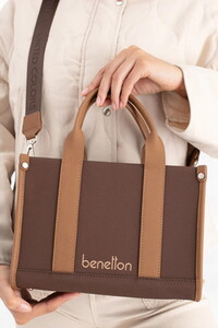  Benetton  Kahve-Camel Kadın El Çantası BNT1670