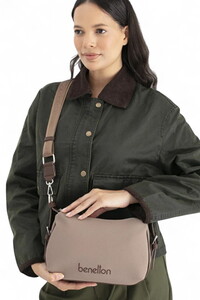  Benetton  Vizon-Kahve Kadın Çapraz Askılı Çanta BNT1699