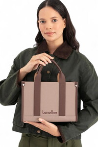 Benetton  Vizon-Kahve Kadın El Çantası BNT1670