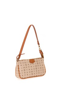  Bilik Deri Monogram Açık Vizon/Taba Kadın Omuz Çantası BAGET-MN