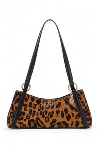 Guess Domitilla Siyah-Kahve-Leopar Kadın Omuz Çantası HWLO7529180