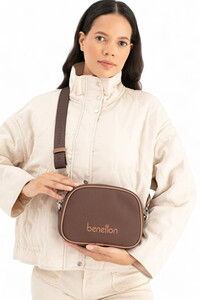 Benetton  Kahve-Camel Kadın Çapraz Askılı Çanta BNT1648