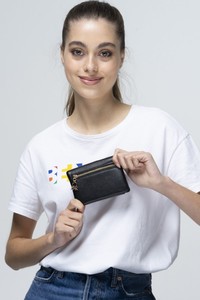  Benetton Soft Line Siyah Kadın Cüzdan BNT654