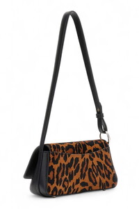  Guess Domitilla Siyah-Kahve-Leopar Kadın Omuz Çantası HWLO7529780