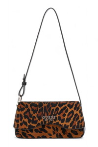 Guess Domitilla Siyah-Kahve-Leopar Kadın Omuz Çantası HWLO7529780