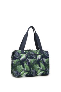  Smart Bags Krinkıl Lacivert/Yeşil Kadın Omuz Çantası SMB3135