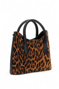  Guess Domitilla Siyah-Kahve-Leopar Kadın El Çantası HWLO7529760