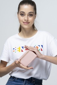  Benetton Soft Line Pembe Kadın Cüzdan BNT654