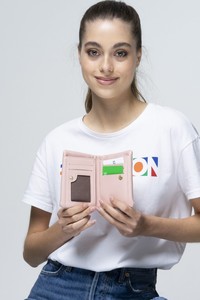  Benetton Soft Line Pembe Kadın Cüzdan BNT654