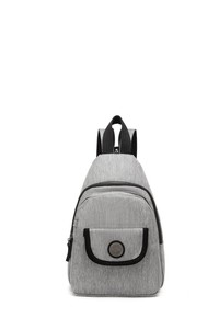 Smart Bags Kırçıllı Gri/Siyah Kadın Sırt Çantası SMB1237