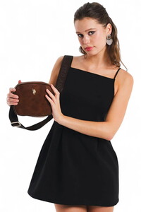  U.S. Polo Assn. Logo Detaylı Taba Kadın Çapraz Askılı Çanta US25627