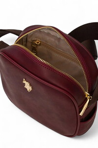  U.S. Polo Assn. Logo Detaylı Bordo Kadın Çapraz Askılı Çanta US25627