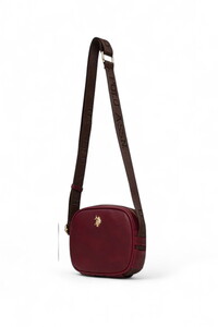  U.S. Polo Assn. Logo Detaylı Bordo Kadın Çapraz Askılı Çanta US25627