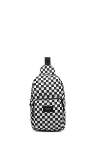 Smart Bags Krinkıl Siyah Kumaş/Beyaz Kadın Body Bag SMB1236